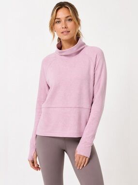 Lululemon Find Your Unwind Pullover Heathered Pink Taupe